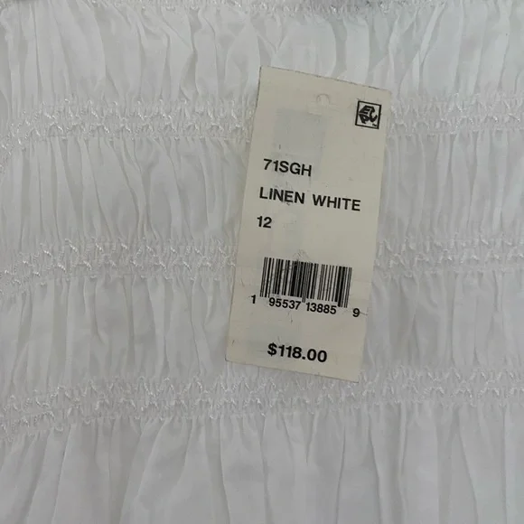 French Connection White Smocked Sundress - Picture 5 of 6